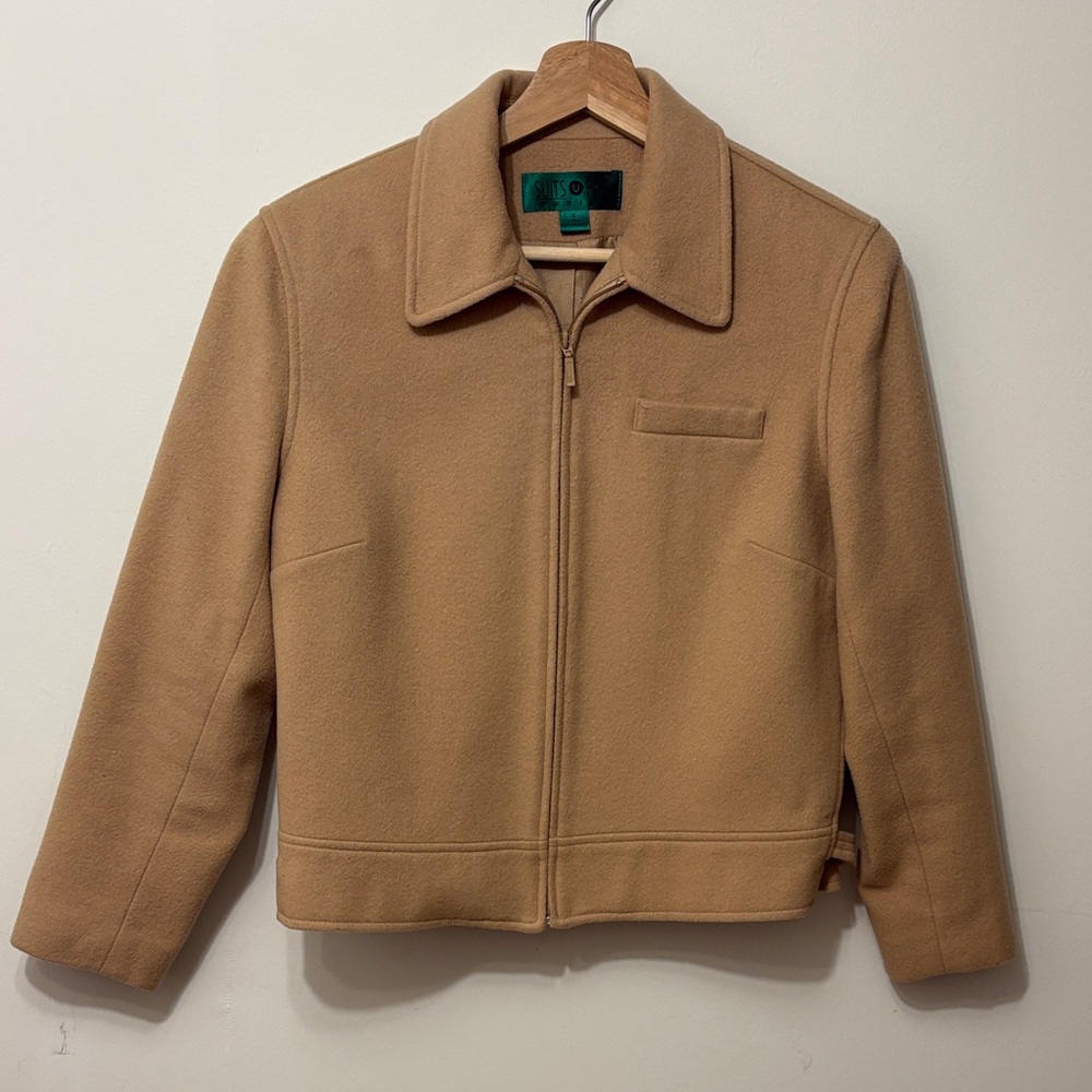 VINTAGE WOOL/CASHMERE BLEND - Women’s Camel Colour Jacket